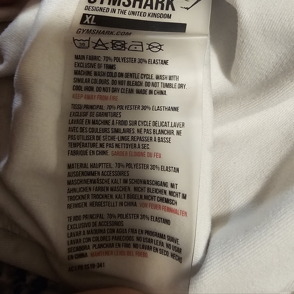 Gym Shark Ori Leggings - Marble Print Sz: XL - Picture 16 of 16